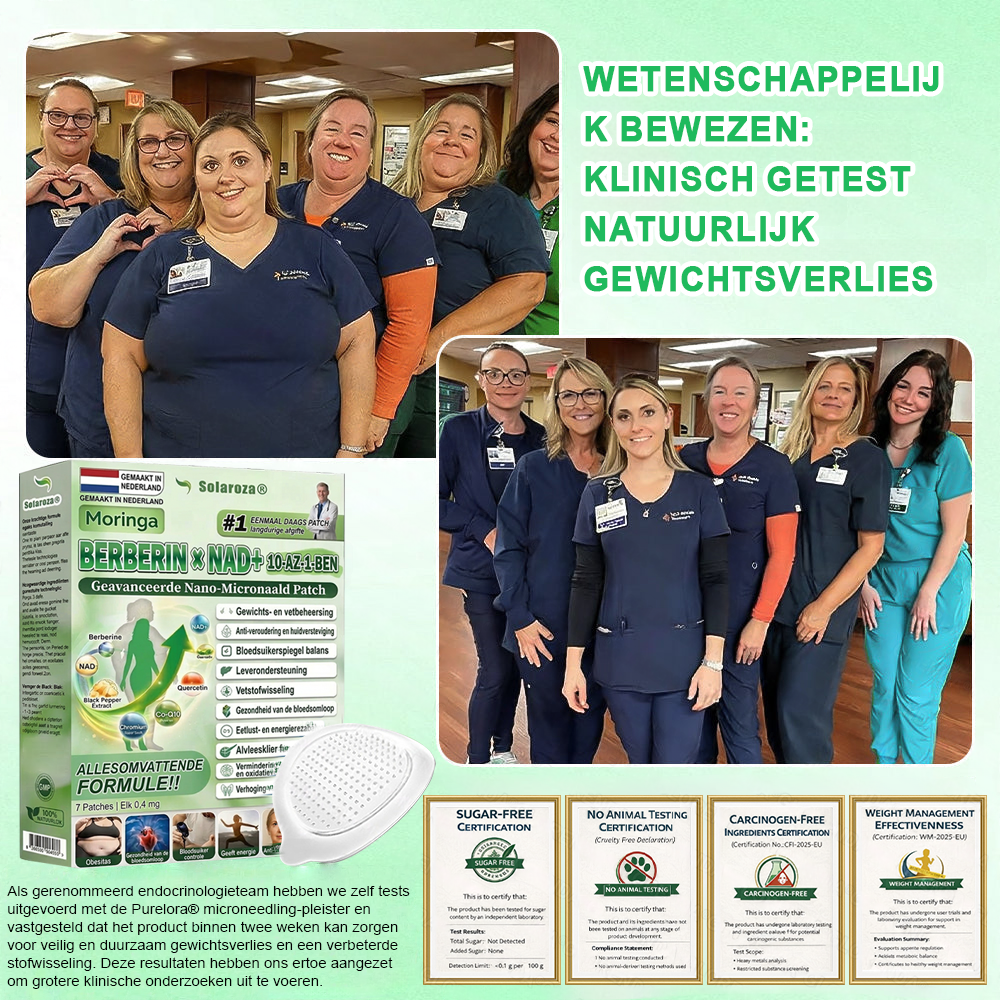 [Officiële Flagship Store]🌲| Solaroza® Moringa · Berberine × NAD+ 10-in-1 Geavanceerde Nano Micronaald Patch 🇳🇱 | Ondersteund door wetenschap | 10-in-1 formule | Resultaten binnen 7 dagen🕧