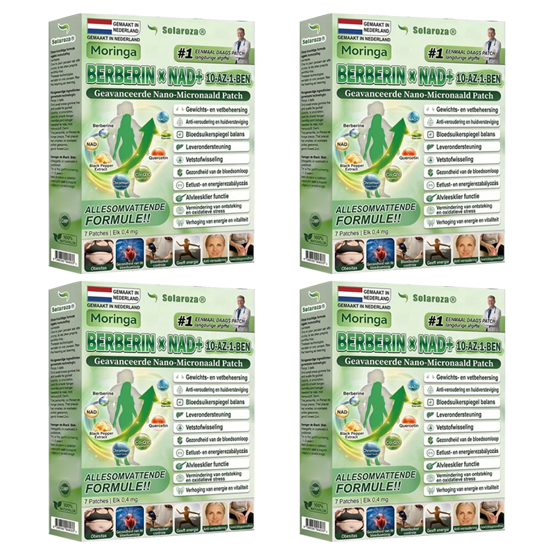 [Officiële Flagship Store]🌲| Solaroza® Moringa · Berberine × NAD+ 10-in-1 Geavanceerde Nano Micronaald Patch 🇳🇱 | Ondersteund door wetenschap | 10-in-1 formule | Resultaten binnen 7 dagen🕧