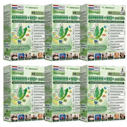 Officiële winkel | 🧑‍⚕️🩺 Solaroza® Moringa · Berberine × NAD+ 10-in-1 Geavanceerde Nano Microneedle Patch — Eenmaal daags, zichtbare resultaten in 7 dagen ⏰