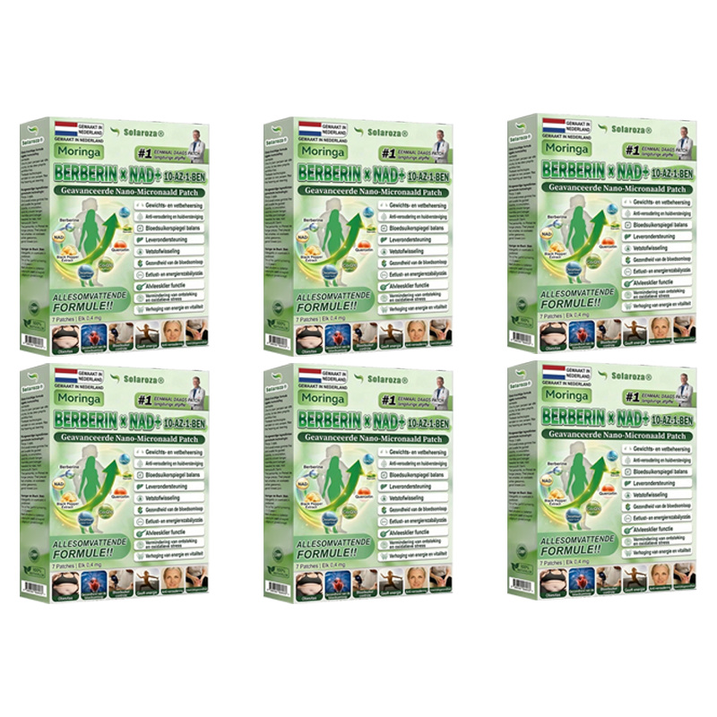 [Officiële Flagship Store]🌲| Solaroza® Moringa · Berberine × NAD+ 10-in-1 Geavanceerde Nano Micronaald Patch 🇳🇱 | Ondersteund door wetenschap | 10-in-1 formule | Resultaten binnen 7 dagen🕧